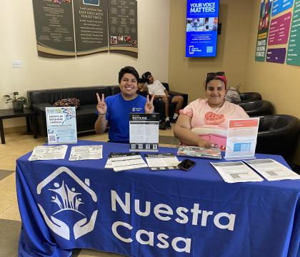 Summer 2024 Tabling for Nuestra Casa at the East Palo Alto YMCA