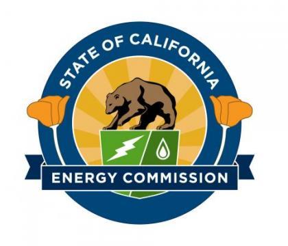 California Energy Commission logo with CA bear, flowers, and lightning bolt
