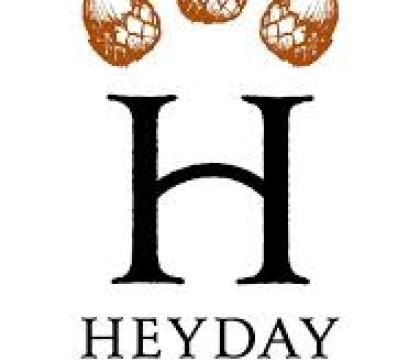 Heyday Publishing logo with acorns
