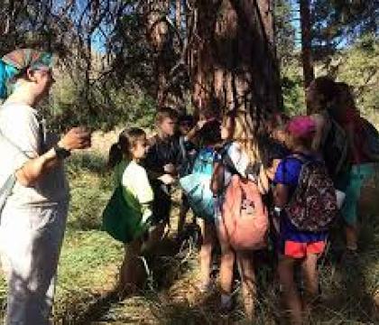 Students learning in nature with KEEN.