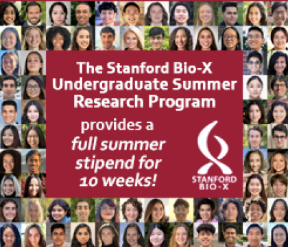 The Bio-X USRP awards eligible Stanford Students a summer stipend for 10 weeks of full-time research!