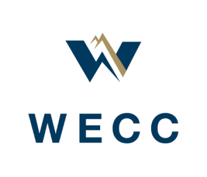 WECC logo with mountain in W above WECC