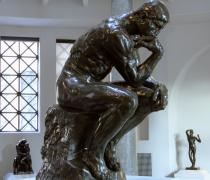 The Thinker, sculpture in bronze by Auguste Rodin.