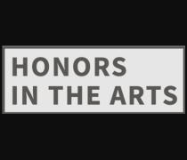 Black text on white background: Honors in the Arts