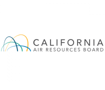 California Air Resources Board logo with blue, green and yellow arches