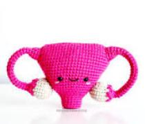 A crocheted uterus